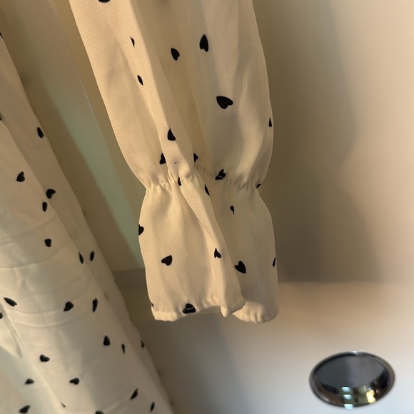 Elegant White Polka Dot Dress - Picture 6 of 13